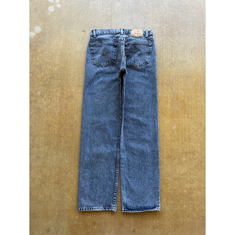 VTG 90s Levis Black Light Acid Wash 501 Straight Leg Denim Jeans 30x30 USA Made